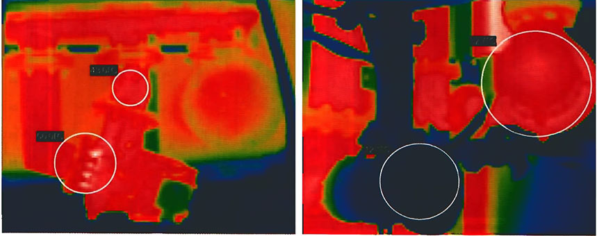 повышенный нагрев корпуса в районе "улитки" маслоохлаждения ДЦ