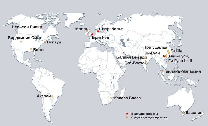 Проекты Siemens по передаче постоянного тока высокого напряжения