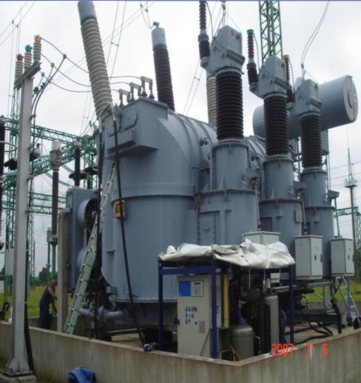 НХР070 - очистка масла на работающем трансформаторе