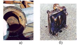 Дефекты выхлопной трубы и резиновых уплотнений трансформатора