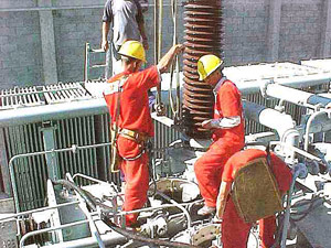 монтаж ввода трансформатора