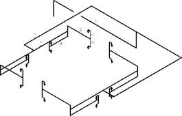 3D-проекция распределения рядов форсунок