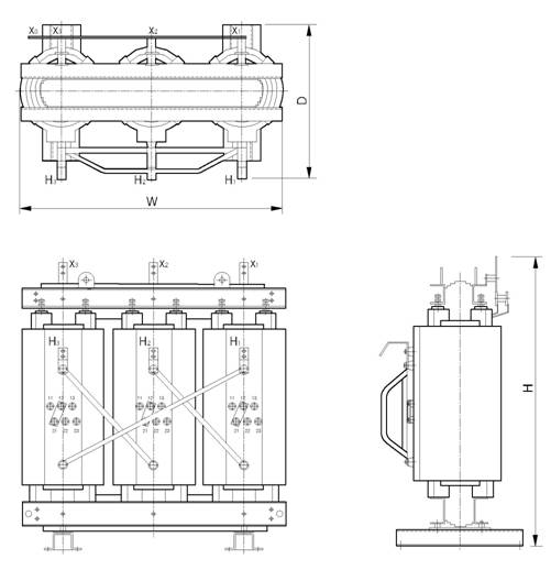 габариты SGCE-1000/5