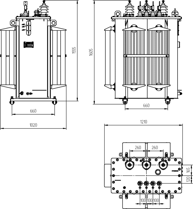 ТМГэ-400 габариты