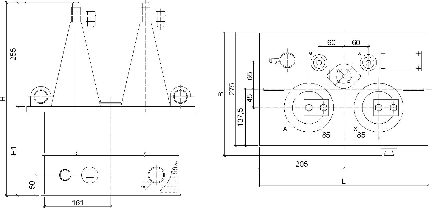 размеры трансформатора ОМ