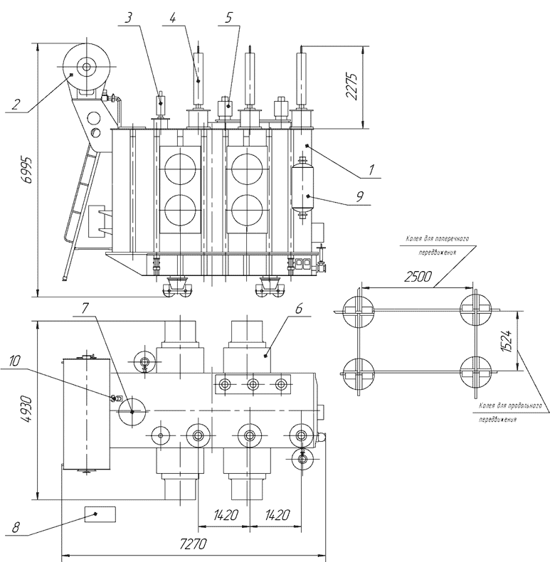 ТДЦН-125000/110 - Тольяттинский Трансформатор