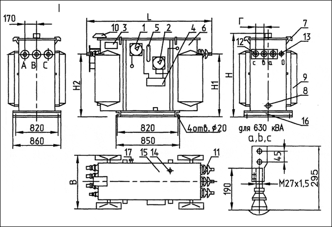 ТМЗ габариты