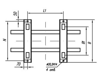 Вид D для трансформаторов ТСГЛ-630-1600 кВА