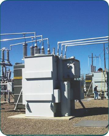 Маслонаполненный трансформатор Вирджиния Трансформер на подстанции