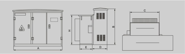 Габариты трансформатора 2